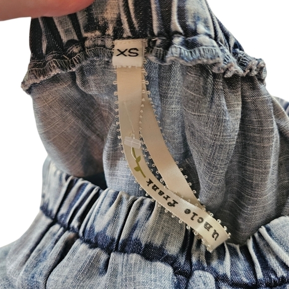 Uncle Frank Chambray Rickrack Offshoulder Dress in XS - Picture 7 of 9